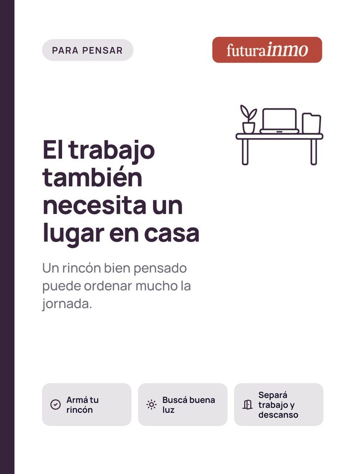 Posteo del día: «El trabajo también necesita un lugar en casa», fecha especial